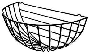 european collection round hayrack planter installs flat against a wall or fence baskets on toy storage kids room plant pot animal hangers
