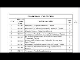 It is an autonomous college affiliated to university of madras established on 15th august 1947. Tamilnadu Arts Science College Admission 2020 Youtube