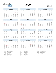 This yearly calendar is ready to print, in a4. 2021 Canada Calendar With Holidays