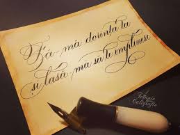 Caracterul unic si caligrafic al scrisului sa obtine in timp, cu multe exercitii specifice. Inscrieri Curs Caligrafie Terapie Prin Caligrafie