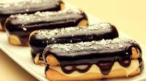 Combine the sour cream and sugar in a large bowl and beat with an electric . Ladyfingers Eclair Recipe Chocolate Ladyfingers Dessert Youtube