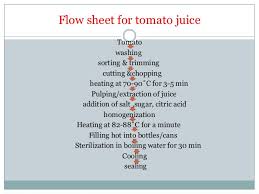 Tomato Processing