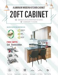 Aluminium kitchens are best for modern, minimalist kitchen designs. Promotion Modern Aluminium Kitchen Cabinet Furniture Shelves Drawers On Carousell