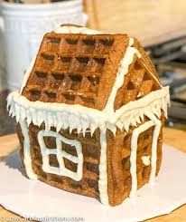 Keto Gingerbread House Recipe Made With Waffles Gingerbread House Recipe Royal Icing Cookies Recipe Royal Icing Recipe
