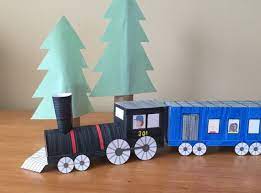 3d Paper Train Instant Download Template Etsy In 2021 Paper Train Train Crafts Crafts For Kids