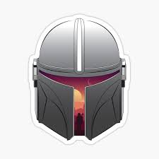 The Mandalorian Stickers Star Wars Stickers Mandalorian Mandalorian Helmet