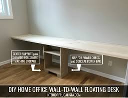 Diy floating desk with storage. Diy Space Saving Floating Desk Idea Interior Frugalista
