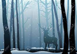 Maybe you would like to learn more about one of these? Silhouette Of A Deer In Dark Woods Royalty Free Cliparts Vectors And Stock Illustration Image 33698952