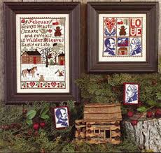 Carol's cross stitch celebrates the season with a simple, yet timeless plaid design. Prairie Schooler February Cross Stitch Pattern 123stitch