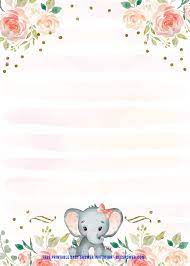 Nov 30, 2019 · over the last few years, i've designed a whole bunch of free printable baby shower games and activities. Free Printable Pink Baby Elephant Baby Shower Invitation Templates Baby Shower Invites For Girl Free Baby Shower Invitations Baby Girl Invitations