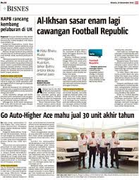 Promoter (jusco kota bahru) 7. Al Ikhsan Sasar Enam Lagi Cawangan Football Republic Klik