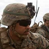 Sgt. Maj. James Roberts addresses the audience during