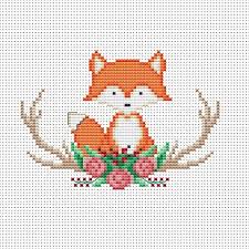 Cross stitching is great for personalising your craft projects, so we started a new set of simple cross stitches called the 40 stitch or less collection. 60 Best Ideas Crochet Free Pattern Fox Cross Stitch
