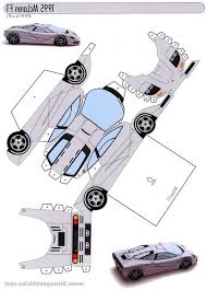 Kunst und bastelideen mit papier: 160 Papierautos Ideen Papier Autos Papiermodell