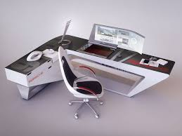 Modern Desk Design By Encho Enchev Sci Fi 3d Cgsociety Desk Modern Design Modern Desk Desk Design