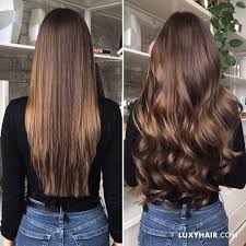 Luxy Hair Extensions In The Shade Chocolate Brown Brownhair Hair Color Light Brown Light Brown Hair Brown Blonde Hair