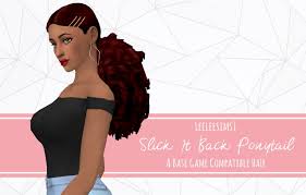It would be super lame to use the phrase hairsanity when talking about jeremy lin's various hairdos over the past few months, so we'll skip that and just tell you that the hornets guard debuted a new. Leelee Sims Slick It Back Ponytail Hair Sims 4 Hairs