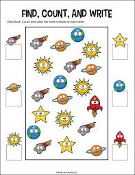 Outer Space Preschool And Kindergarten Math Worksheets Packet Space Preschool Space Activities Preschool Space Theme Preschool