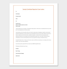 Application Rejection Letter Samples Examples Formats