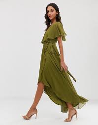 Asos Design Cape Back Dipped Hem Maxi Dress Asos In 2020 Maxi Dress Trend Dresses Maxi Dress