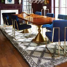 Navy Velvet Dining Chair Dining Room Design Modern Modern Dining Modern Dining Table