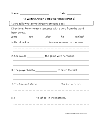 Verbs Worksheets Action Verbs Worksheets Action Verbs Worksheet Verb Worksheets Nouns And Verbs Worksheets