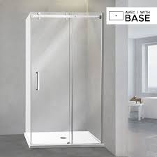 48 X 32 Shower Kit With Door And Right Side Corner Base Shower Kits Complete Bathroom Sets Shower Doors