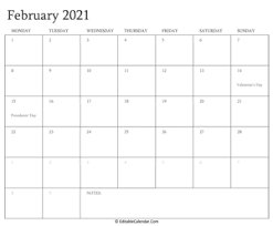 Free download yearly, monthly, january, february calendar 2021 template with us federal holidays, including week numbers in ms word (docx) free calendar template 2021 that you can download, customize, and print. Editable Calendar 2021 2022