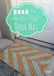 Ikea Sindal Door Mat Hacks Door Mat Diy Cute Door Mats Herringbone Stencil
