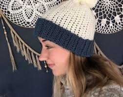 Textured Crochet Puff-ball Beanie