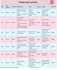 Tag For Months 51 Prototypical 1 Year Baby Food Chart In