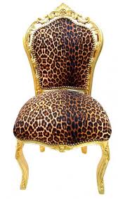 Chair Baroque Rococo Style Leopard And Gold Wood Baroque Furniture Rococo Chair Traditional Dining Chairs