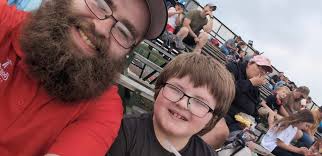 The boys went to Monster Trucks for his birthday 🎂 🛻 until it poured and  then Bubby was done 😅