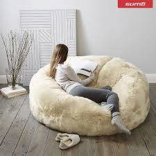 Sumo Lounge S New Luxury Fur Line When You Re Looking For A Bean Bag Chair And Regular Suede And Corduroy Covers Are N Bean Bag Chair The White Company Decor