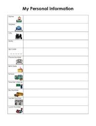 A Worksheet Designed To Be Used With Special Education Students Or Other Students Learning To Wr Life Skills Classroom Life Skills Lessons Teaching Life Skills