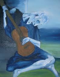 The painting is an epitome of a timeless expression of human sufferings. Old Man Guitar Painting At Paintingvalley Com Explore Collection Of Old Man Guitar Painting