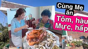 Hải Sản Tươi Sống,An Cùng Mẹ va Anh Soo