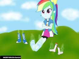 Tiny in demoness smelly thigh high boots. 1154467 Artist Maze1000 Barefoot Equestria Girls Feet Foot Fetish Rainbow Dash Smelly Solo Stinky Feet Suggestive Visible Stench Derpibooru