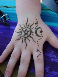 Henna Sun And Stars Henna Sun Beginner Henna Designs Henna Designs Easy