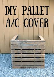 Source waterproof decorative air conditioner cover, ac metal protector, wall air conditioning cover on m.alibaba.com. Ac Unit Cover You Can Make In Just 45 Minutes With Pallets Pallet Diy Wooden Pallet Projects Wood Pallet Projects