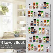 Wall spice rack · storage for spices · kitchen organization · essential oil shelf · wood spice rack. Buy 6 Layers Kitchen Spice Rack Cabinet Organizer Storage Holders Shelf Pantry Wall Hanging Save Space At Affordable Prices Free Shipping Real Reviews With Photos Joom