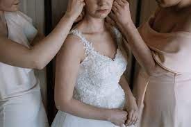 Since most wedding gowns are white and either have some sort of satin material or a lace overlay, the material from your dress will make the perfect candidate for a lingerie set. Wedding Dress Lace Overlay Before And After Heili Bridal