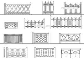 By downloading and using any arcat cad drawing content you agree to the following license agreement. Wrought Iron Railings 1 Dwg Free Cad Blocks Download