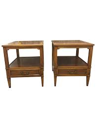 Hekman Mid Century Modern End Tables A Pair Modern End Tables Hekman End Tables