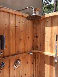 The king of all outdoor showers. Freestanding Cedar Outdoor Showers Stonewoodproducts Com