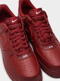 Unisex Crimson Leather Air Force 1 07 Sneakers By Nike Known For Their Ultimate Sports Footwear And High Performance Shoes Nike Has Sneakers Hype Shoes Nike