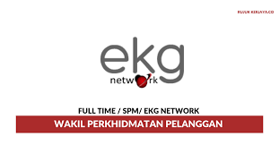 En iyisini bilen insanlardan ekg network sdn bhd şirketinde neyin iyi olduğunu öğrenin. Jawatan Kosong Terkini Ekg Network Wakil Perkhidmatan Pelanggan Kerja Kosong Kerajaan Swasta