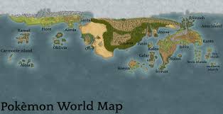 Pokèmon World map V2 : r/pokemon