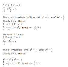 For 0 < eccentricity < 1 we get an ellipse. How To Find The Eccentricity Of A Hyperbola Quora