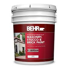 Sto standard finishes feature pure white marble aggregate, acrylic polymers, available in a variety of textures an extensive range of color options to enhance your design and harmonize with the. Interior Exterior Masonry Stucco And Brick Flat Paint Behr Pro